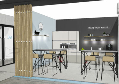 Visualisierung unserer Küche im OTEC-Park, Bezug 2023